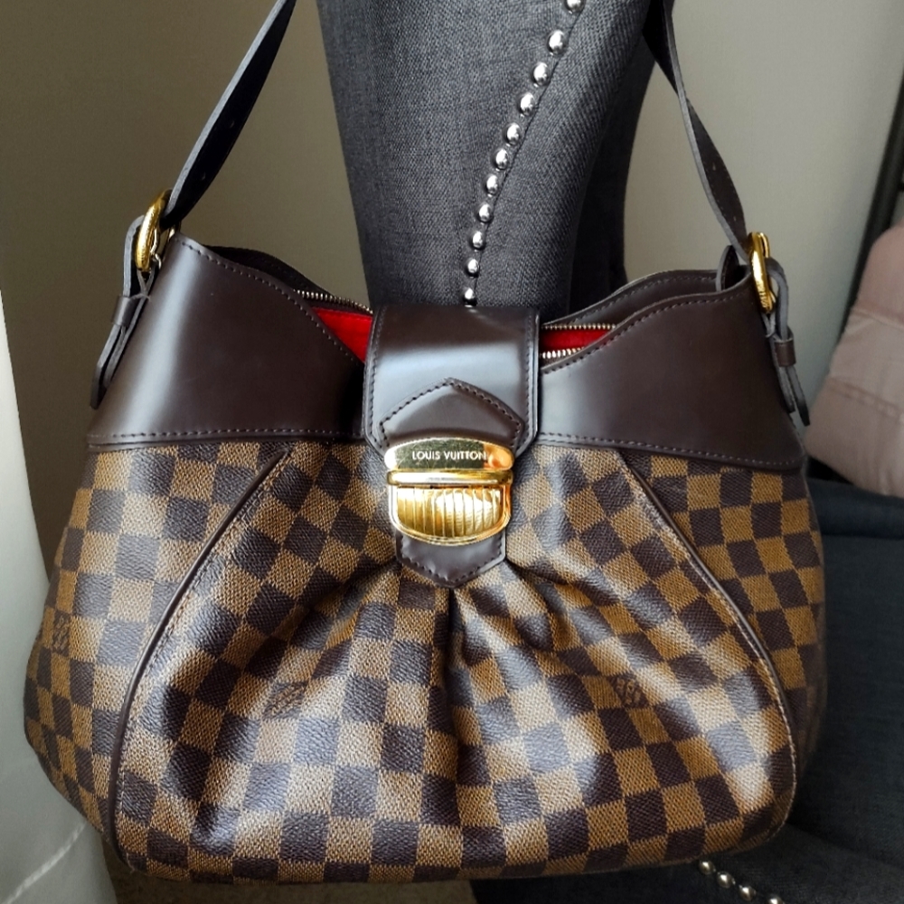 Louis Vuitton Damier Ebene Sistina MM Handbag +LV BOX/DUSTBAG  👜🌟🌟